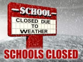 Schools closed tomorrow Monday February 13th due to the