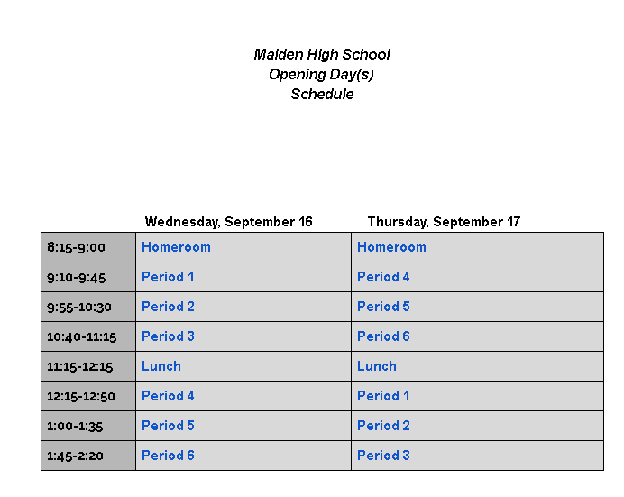 Home Malden High School